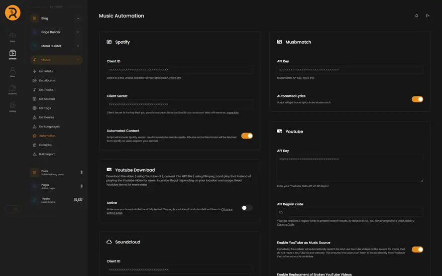 Automation interface